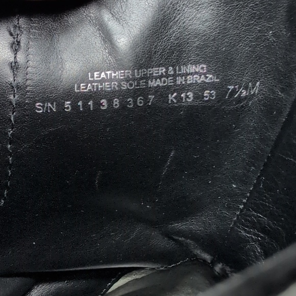 Tory Burch Bennie Black Combat Moto Boots with Buckle Straps womans size 7.5 - Picture 16 of 16